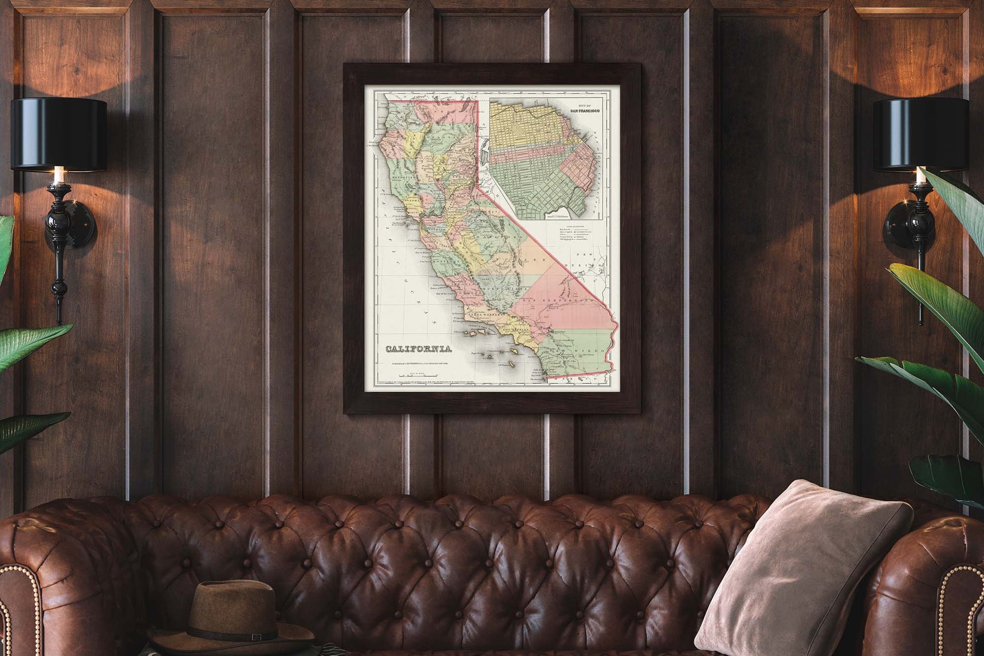 Old California Map Print