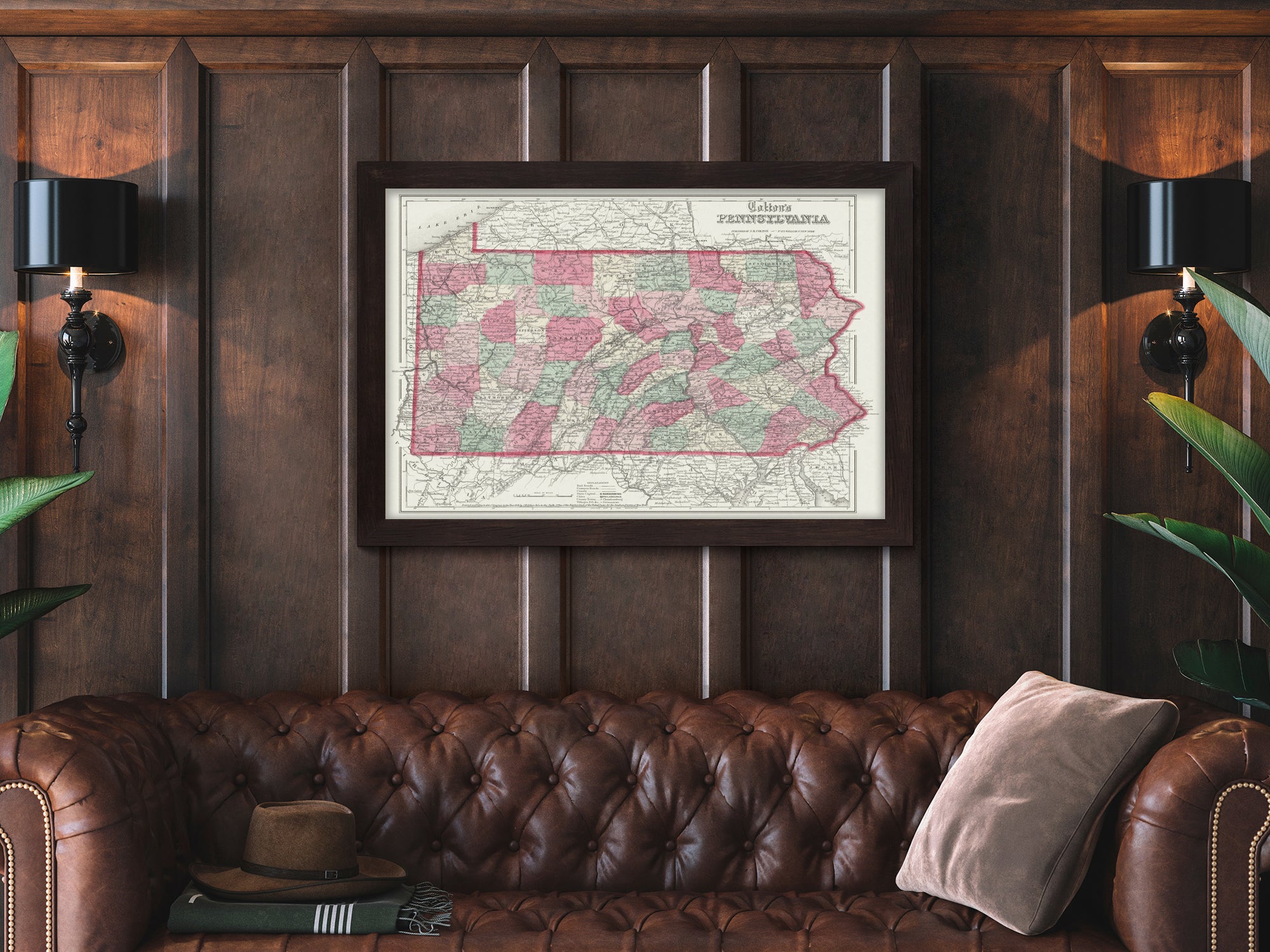 historic pennslyvania map 