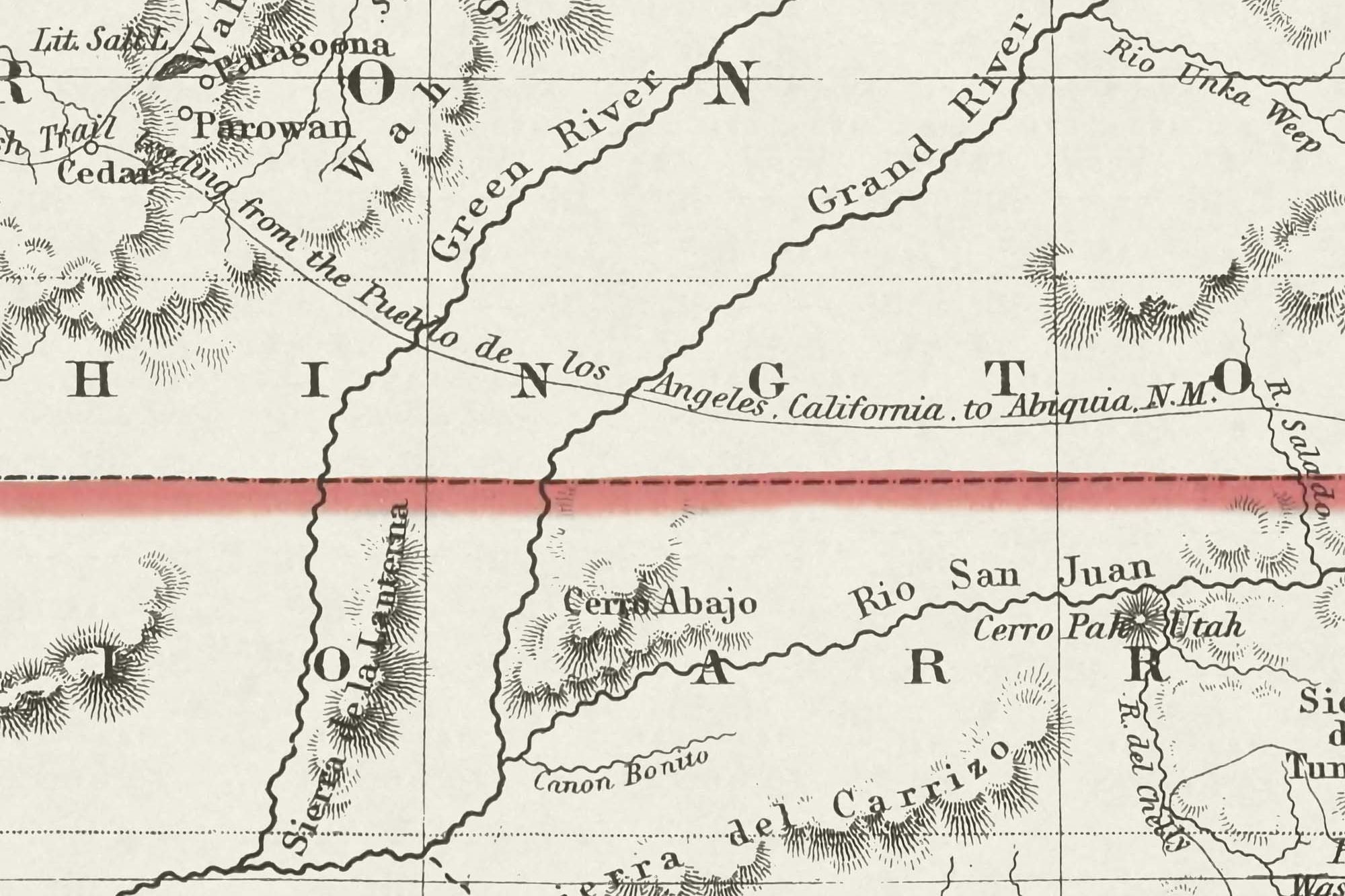 historic utah map print