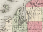 vintage michigan map 