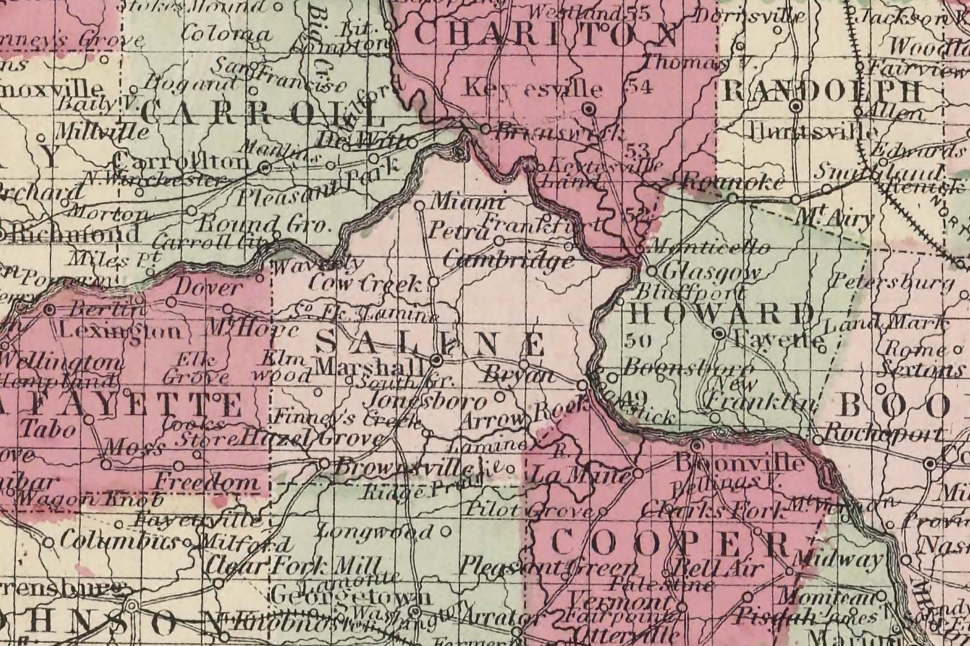Antique Mississippi Map