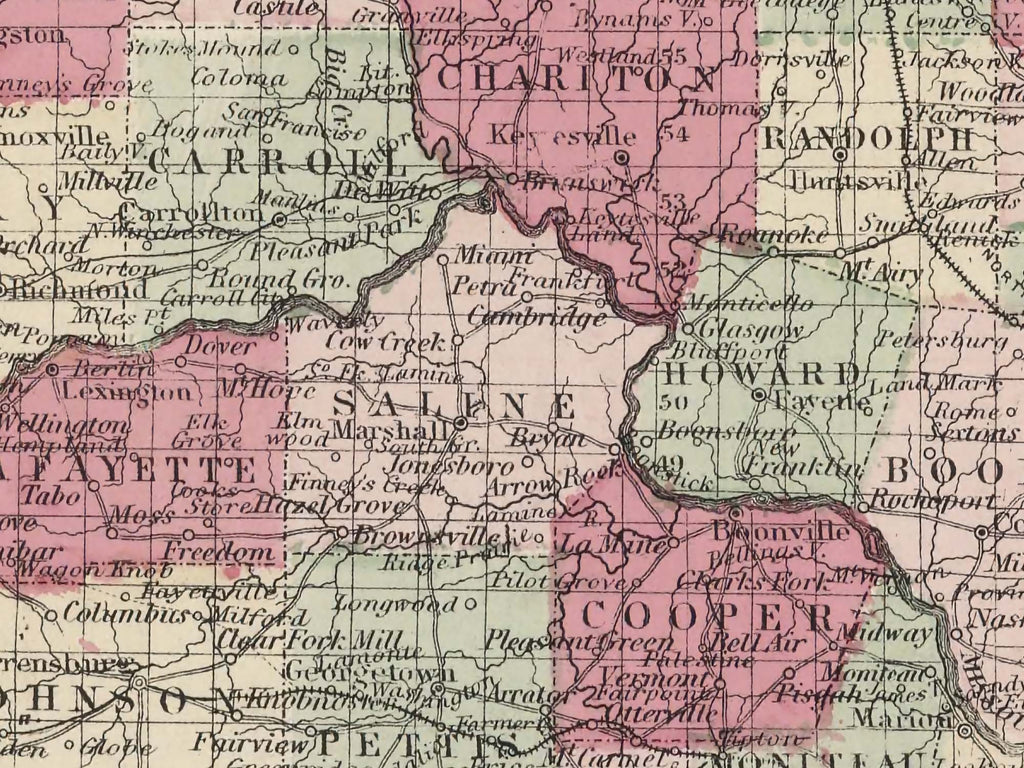 Antique Mississippi Map