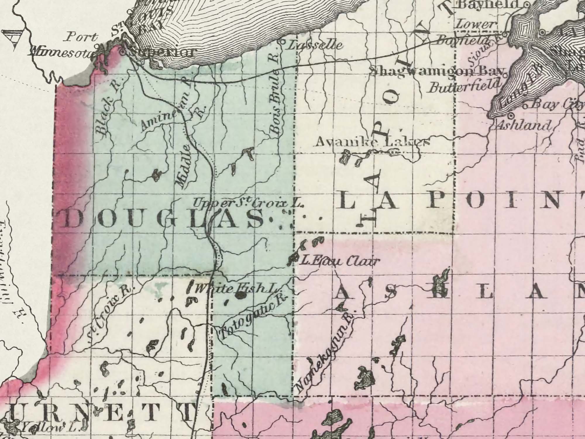 antique wisconsin maps 