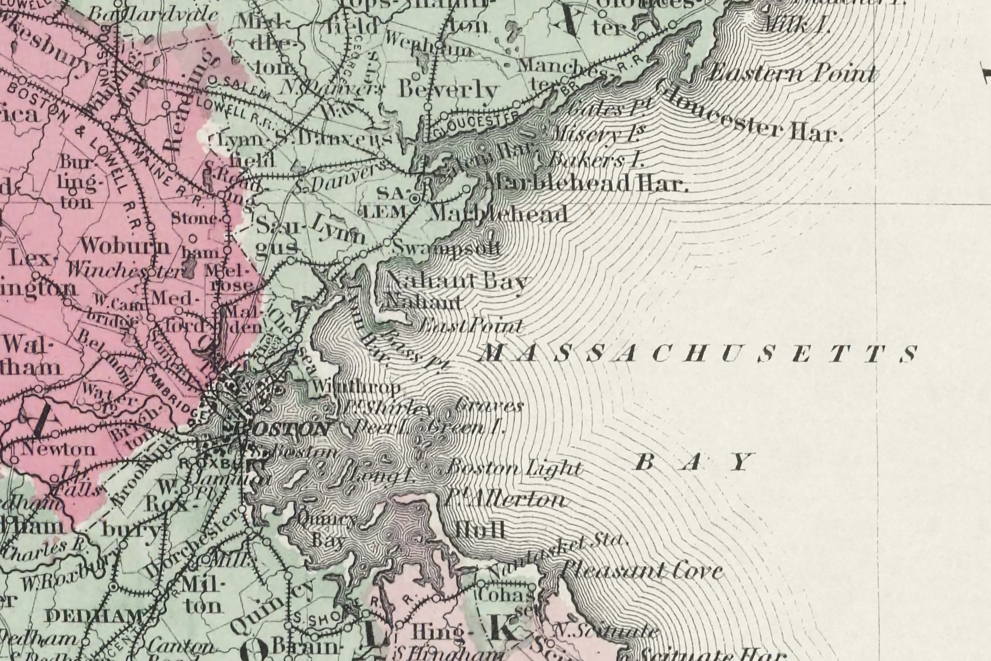 old map of rhode island