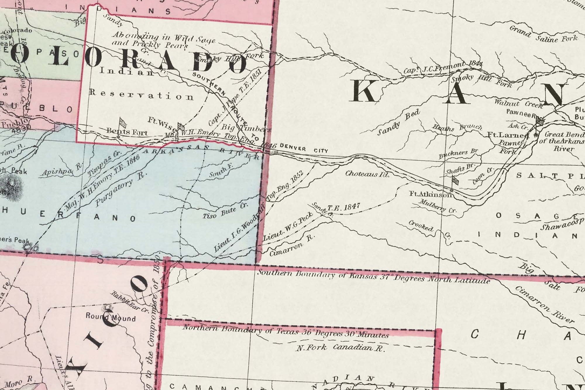 old colorado map