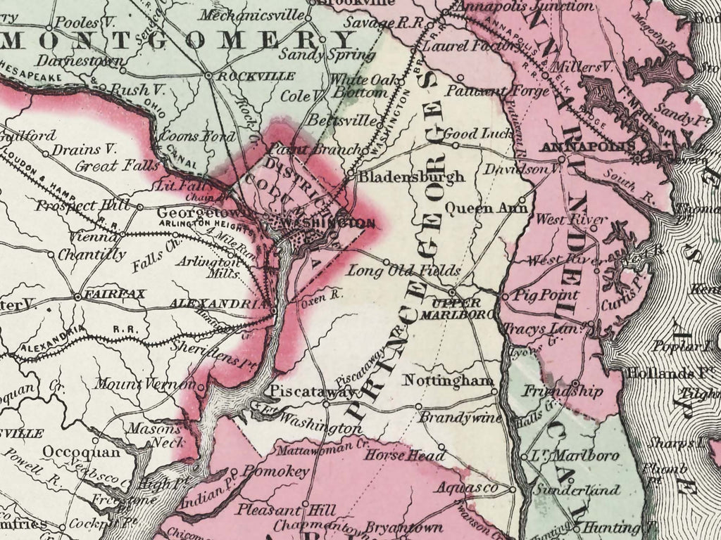 1850 delaware map