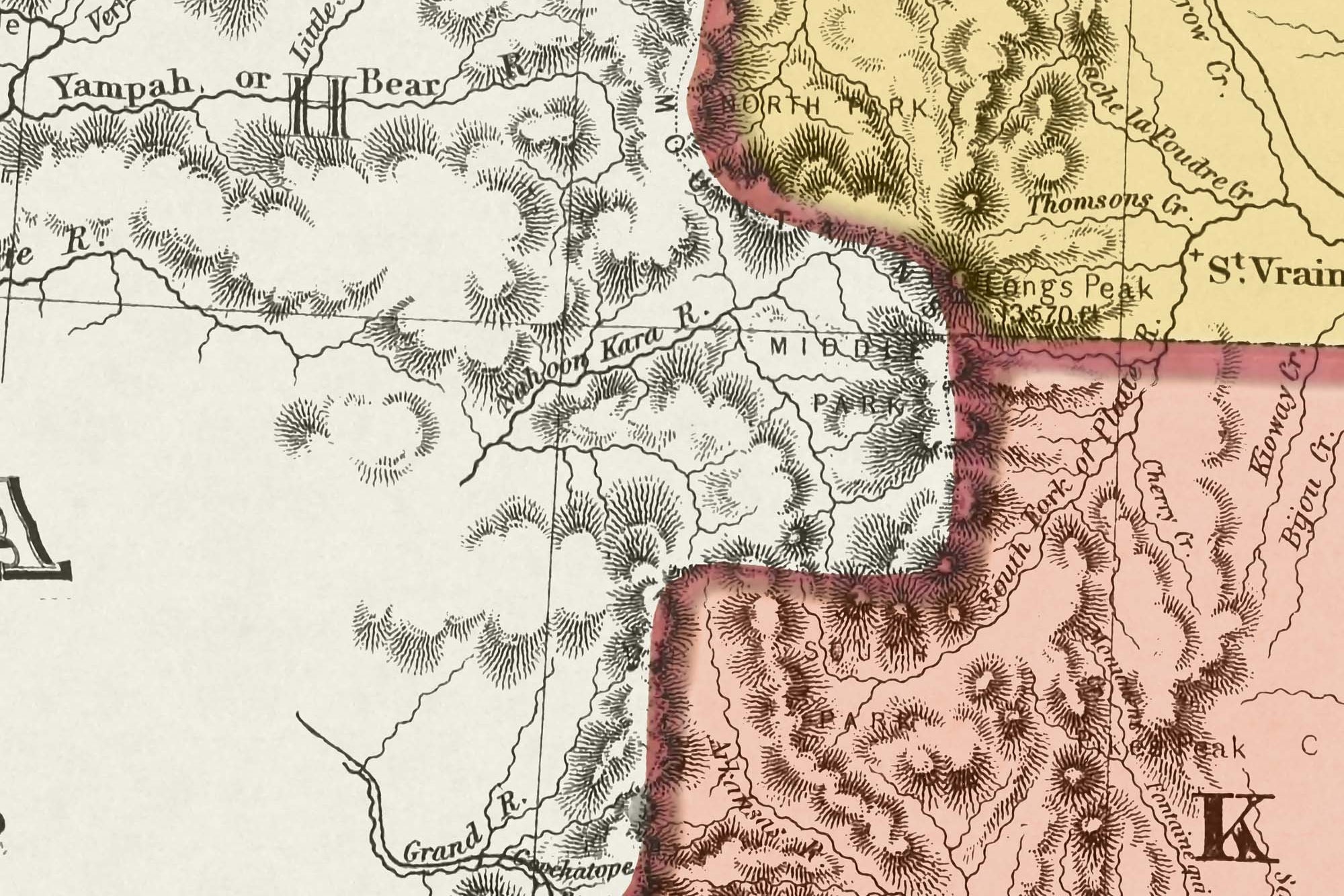 old Nebraska map
