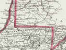 old virginia map with cities