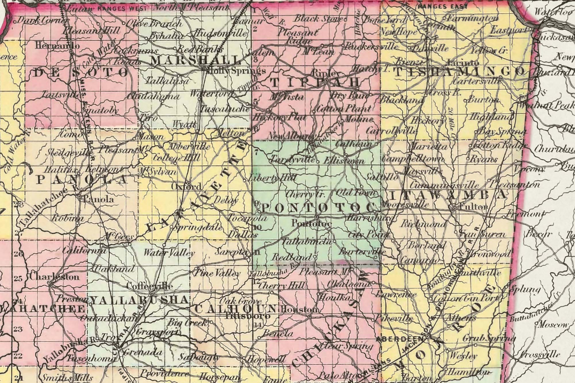 historical maps Mississippi state