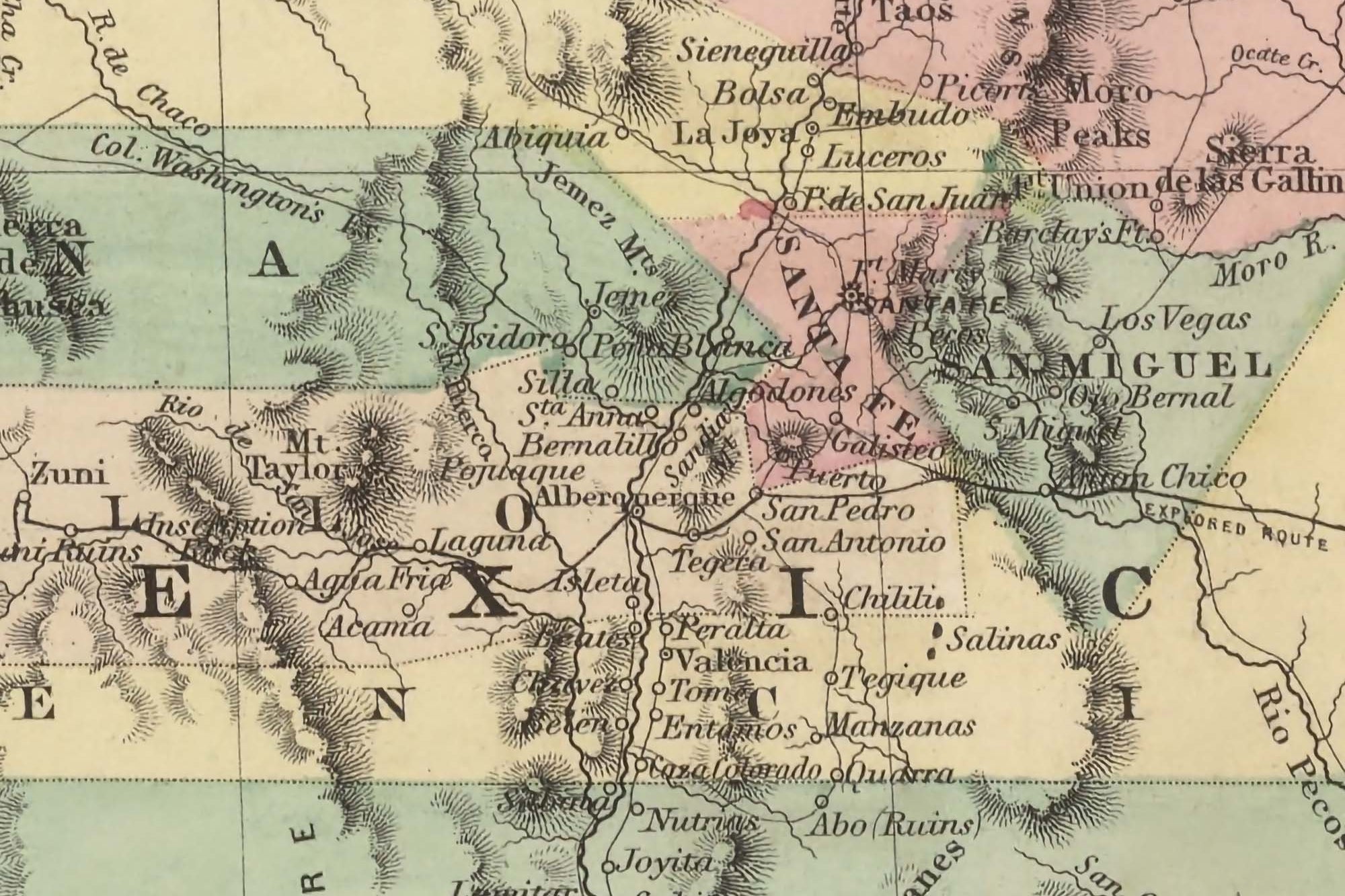 historical maps New Mexico state