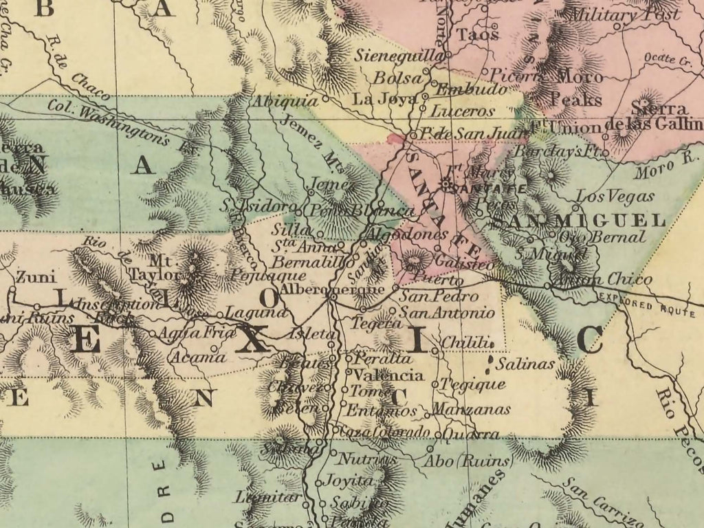 historical maps New Mexico state