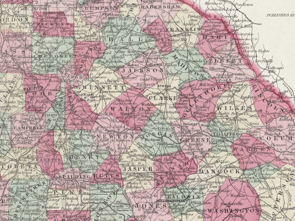 classic georgia map