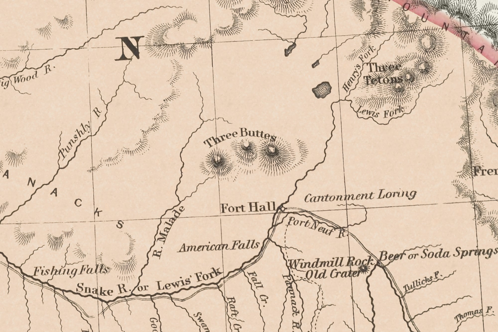 vintage oregon map