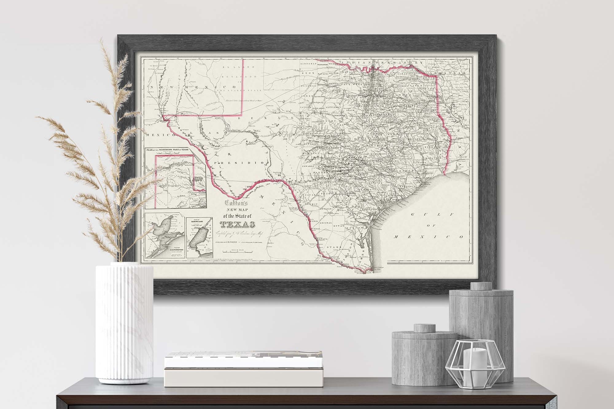 Historic Texas Map