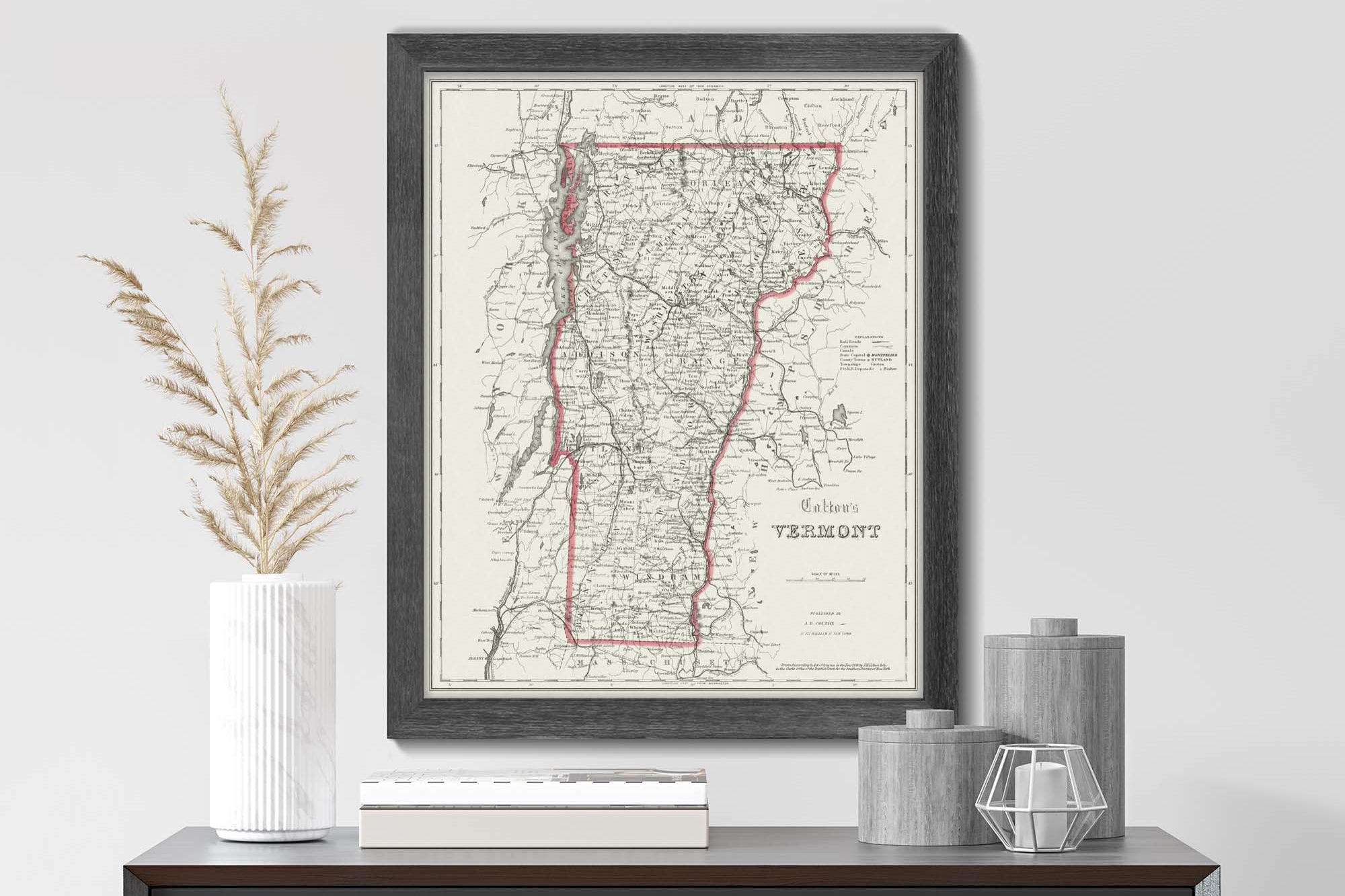 old vermont map