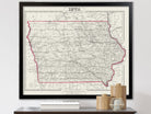 Antique State Map of Arkansas