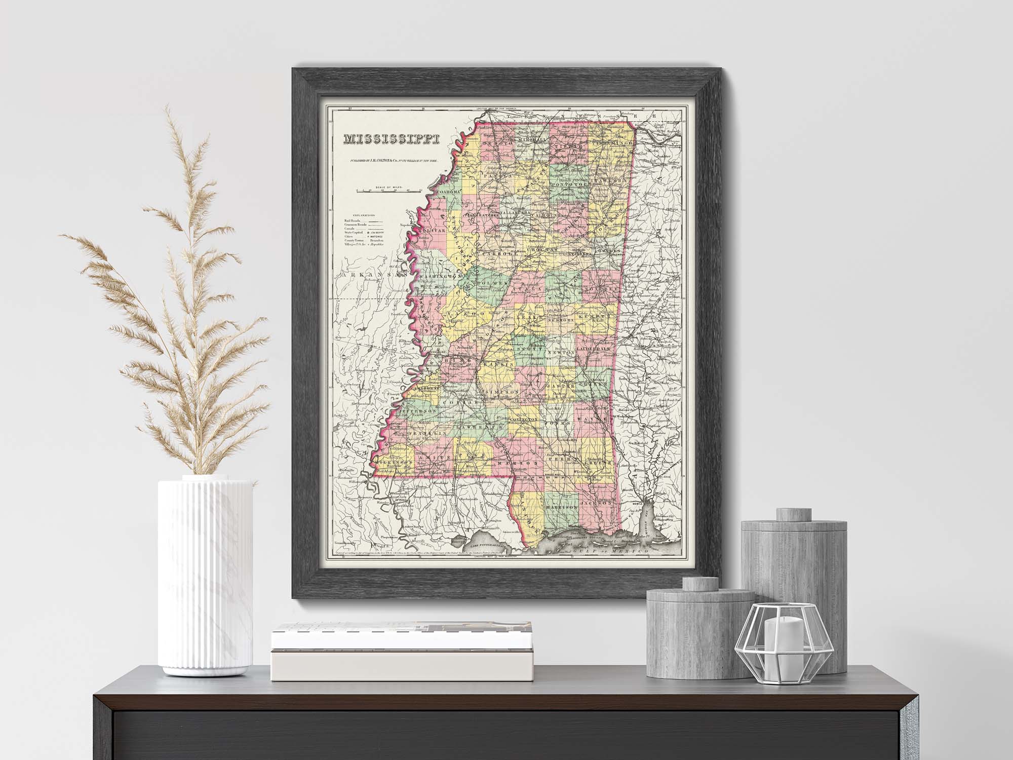 Mississippi Historical Map