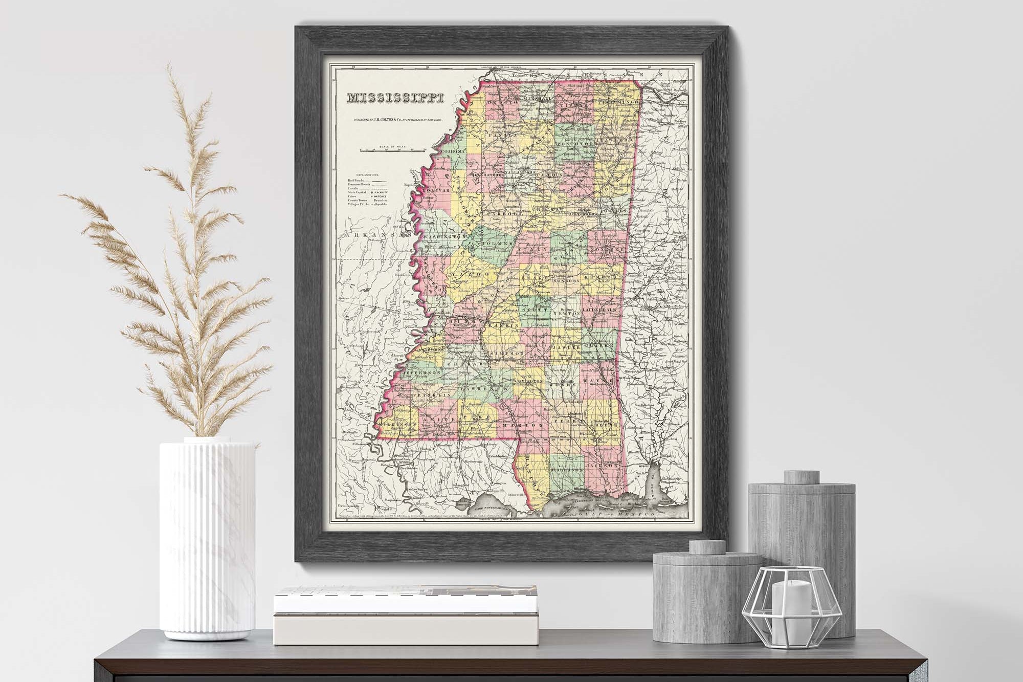 Mississippi Historical Map