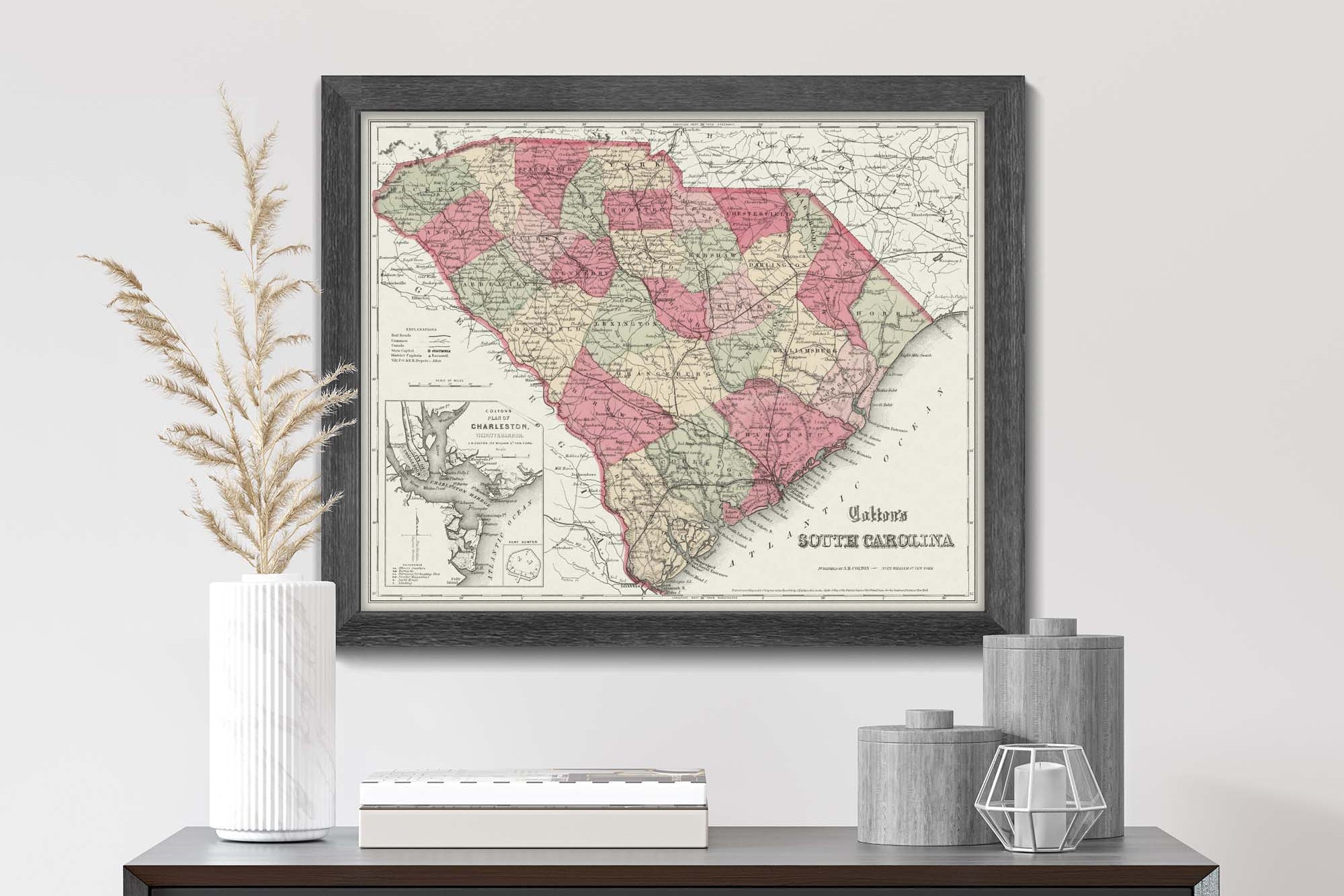 Historic South Carolina Map