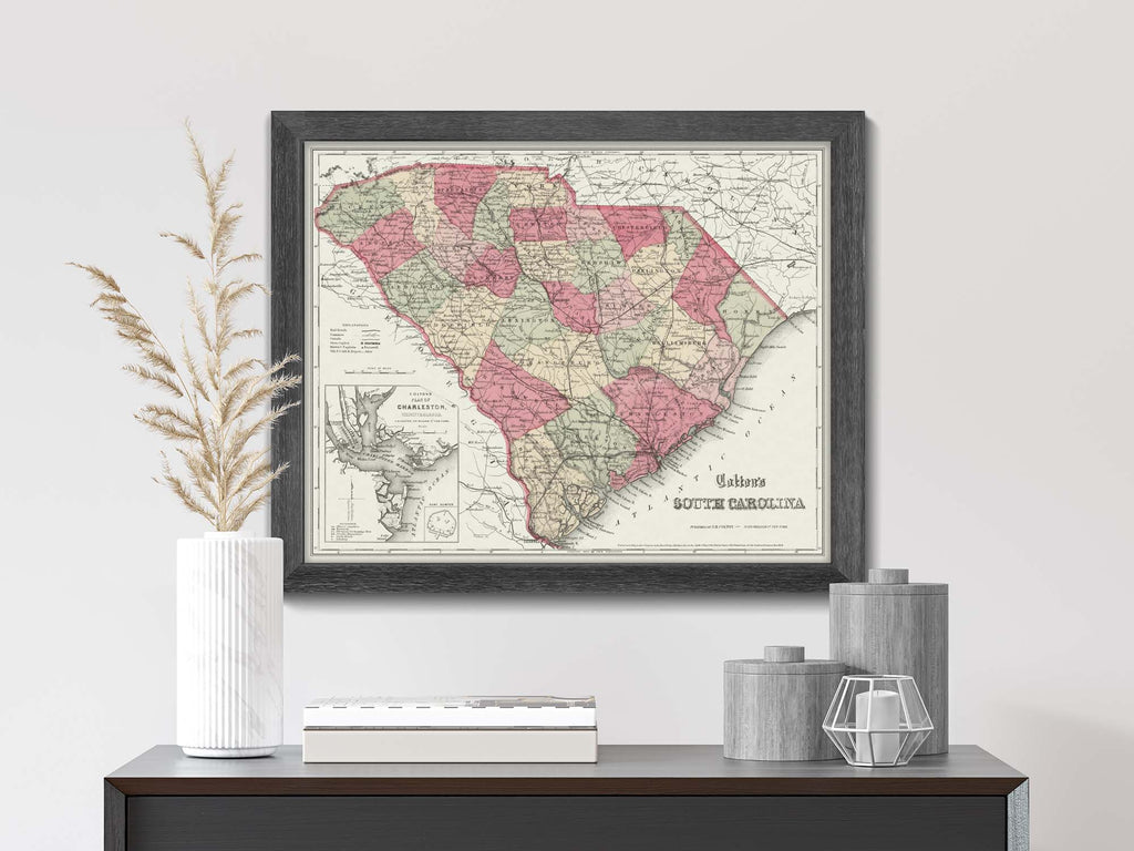 Historic South Carolina Map