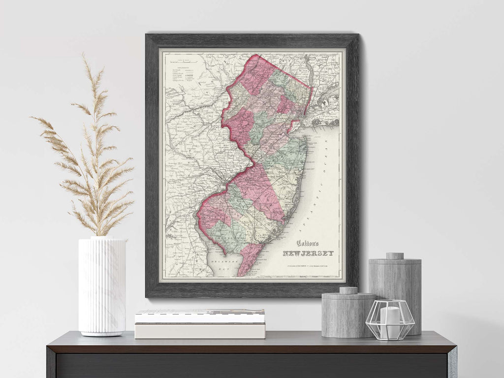 Historic New Jersey Map