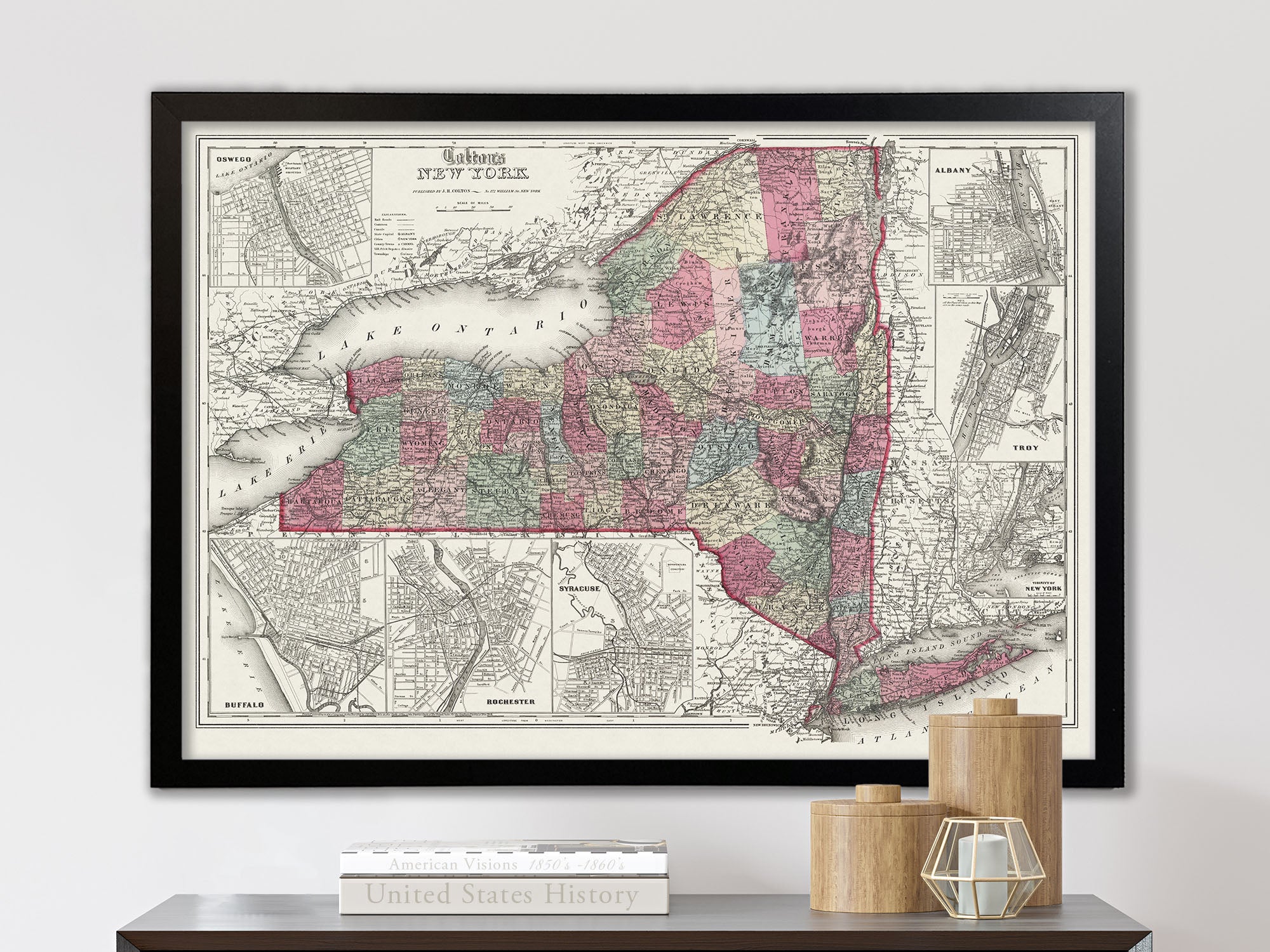 vintage new york map 