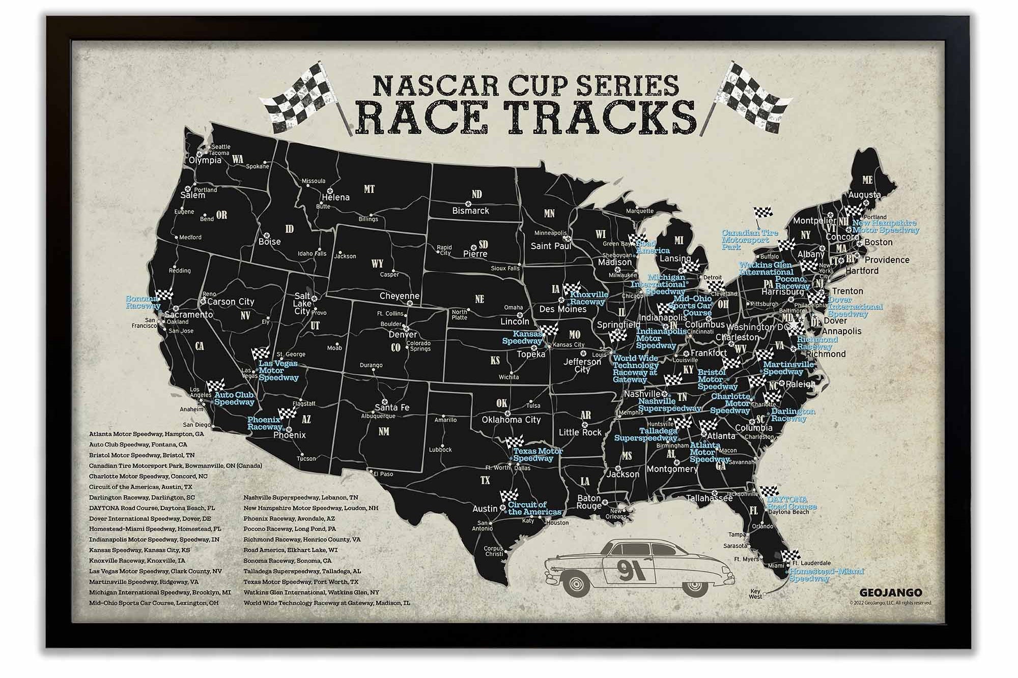 NASCAR Track Map