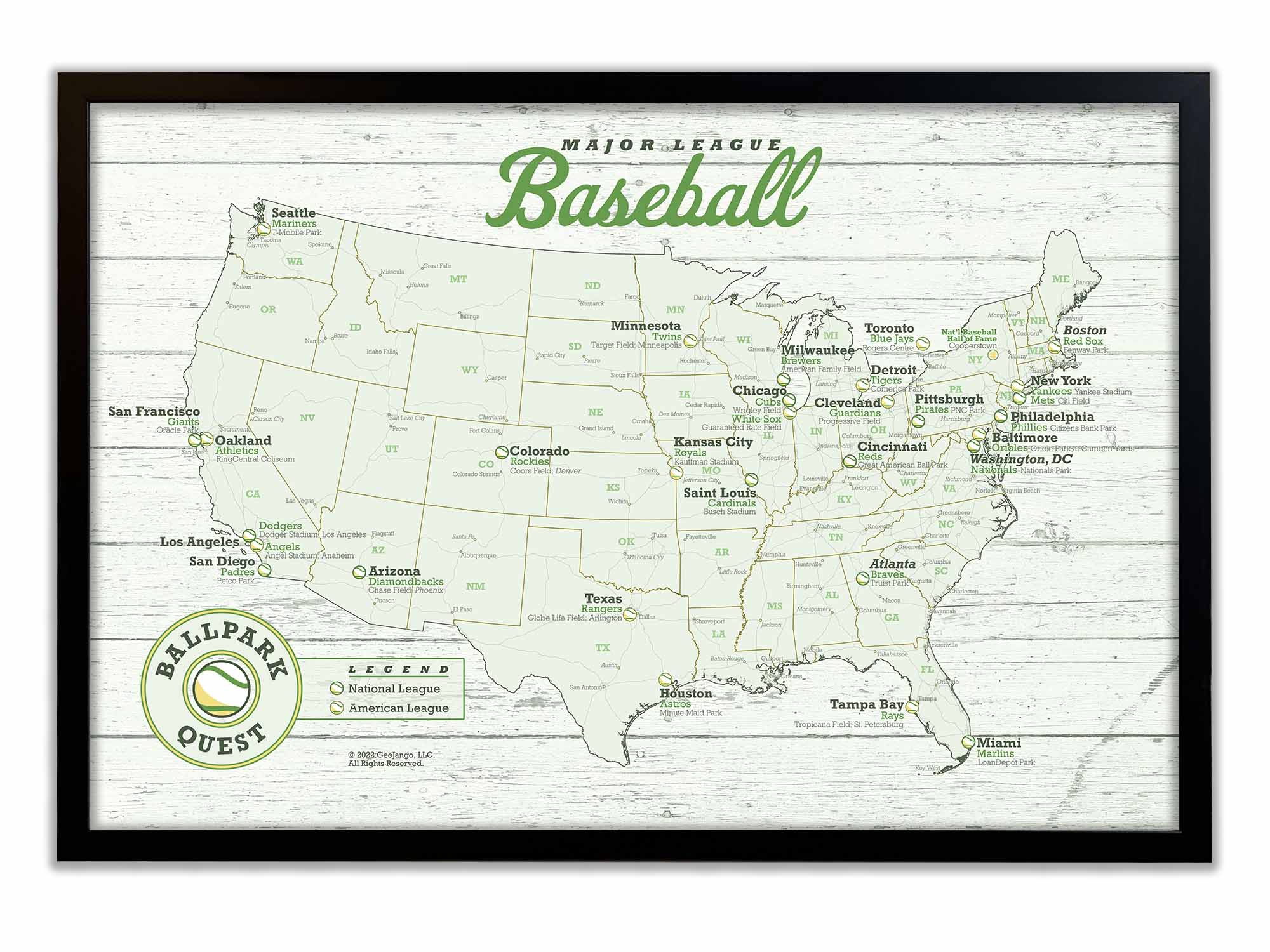 mlb stadium map