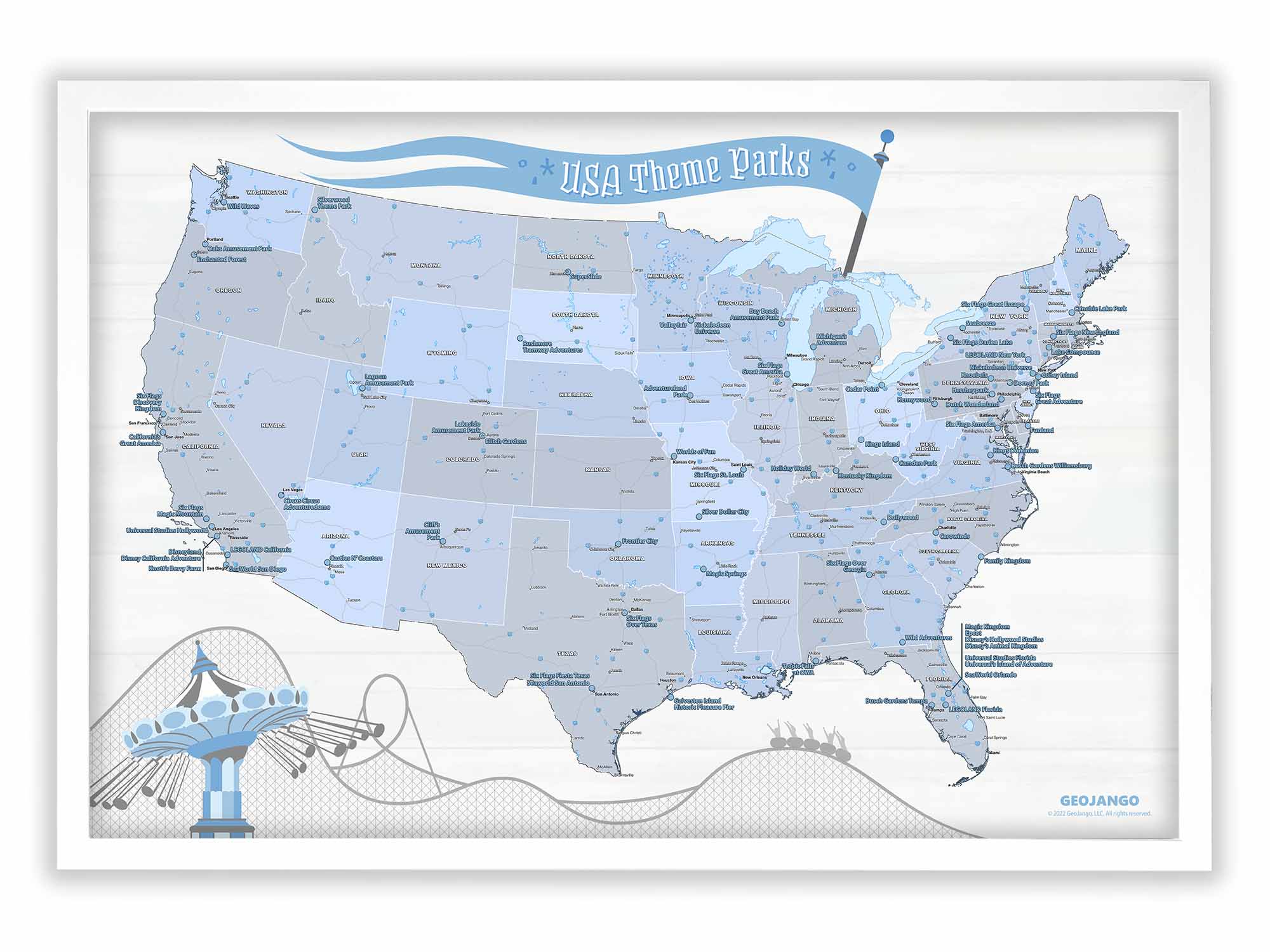 Theme Park In USA Map Best Amusement Parks Map GeoJango Maps theme-park-in-usa-map-best-amusement-parks-map-geojango-maps