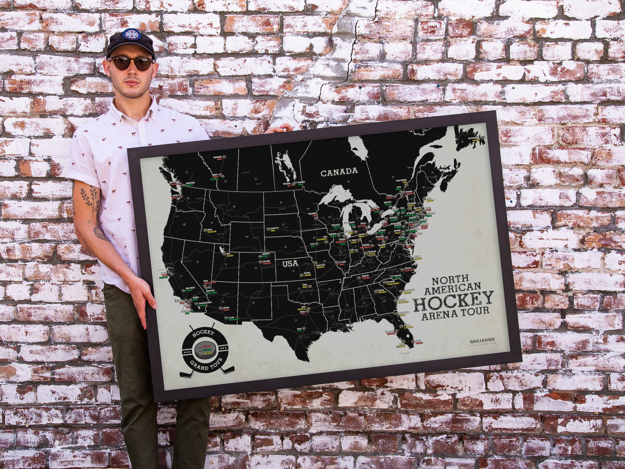 ECHL Hockey Teams map