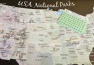 National Parks Scratch Off Map