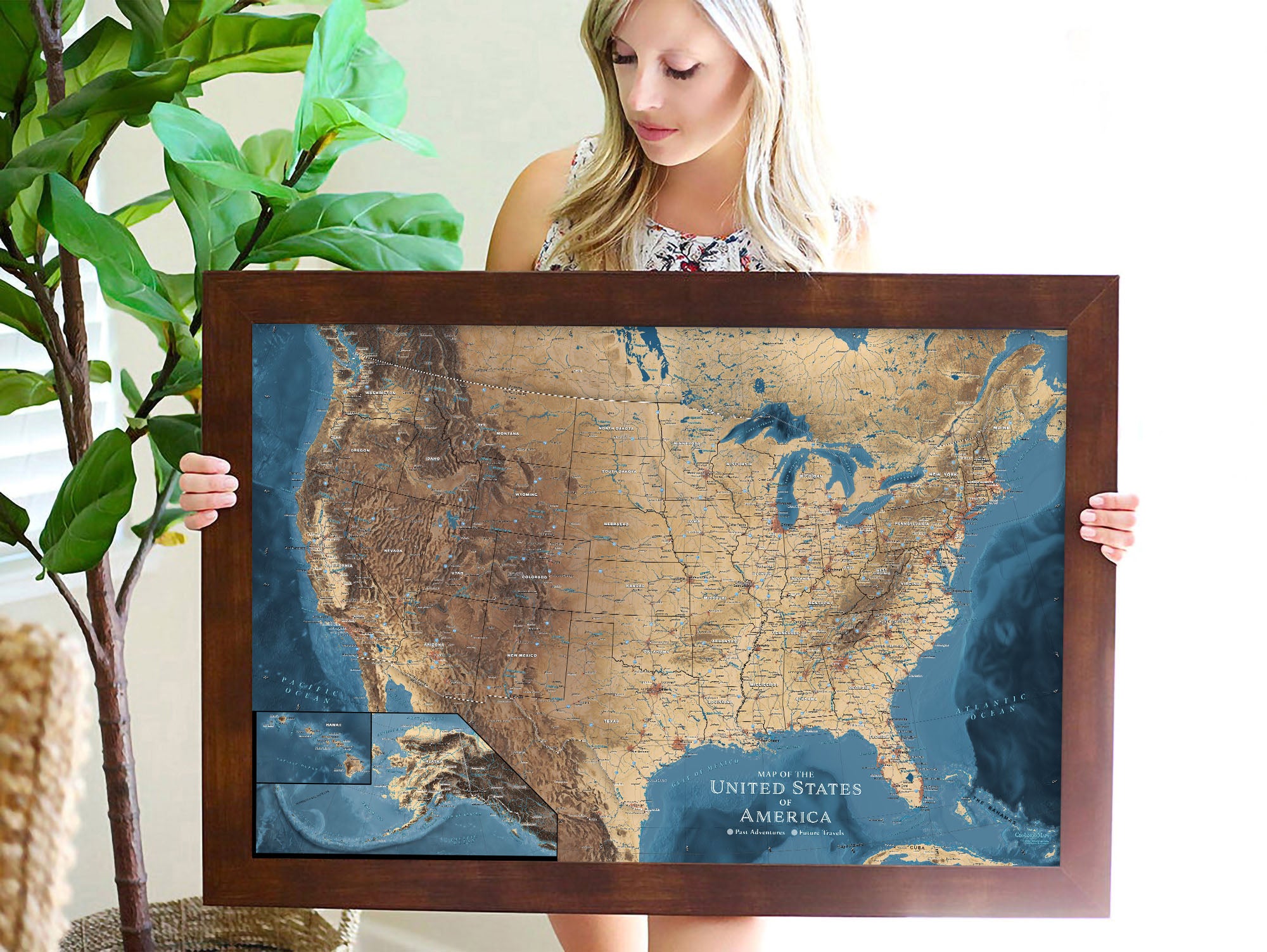 beautiful US map