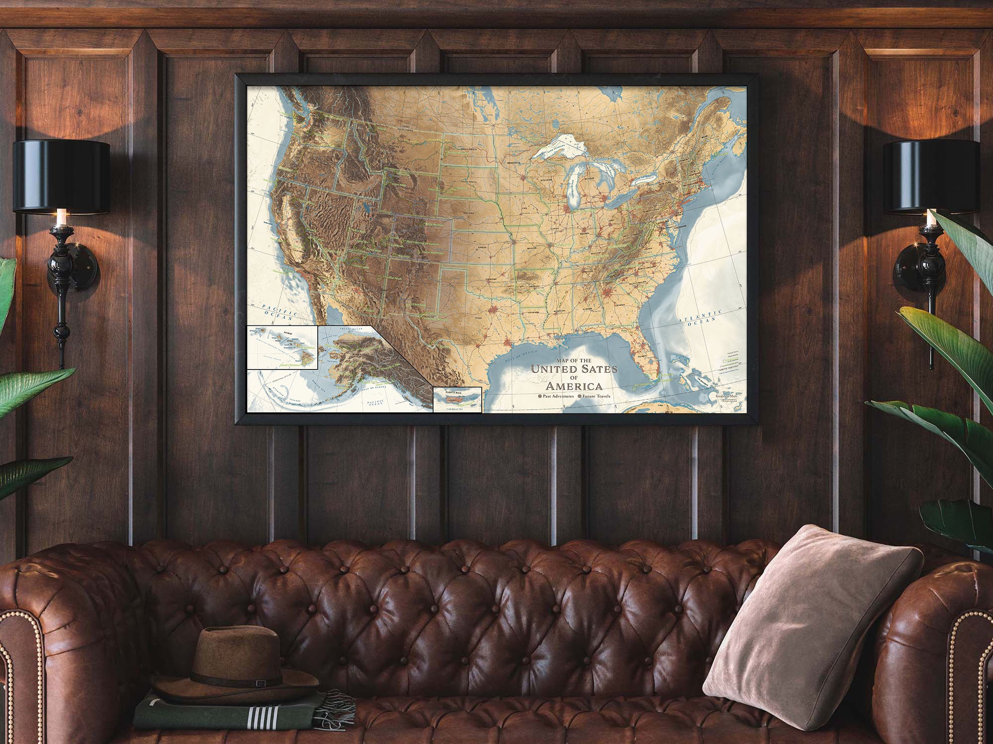 national parks map with roads