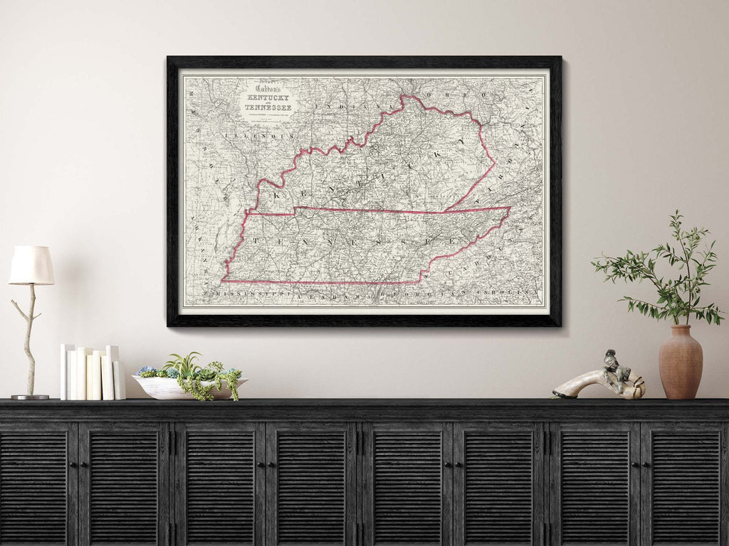 Vintage Kentucky Map