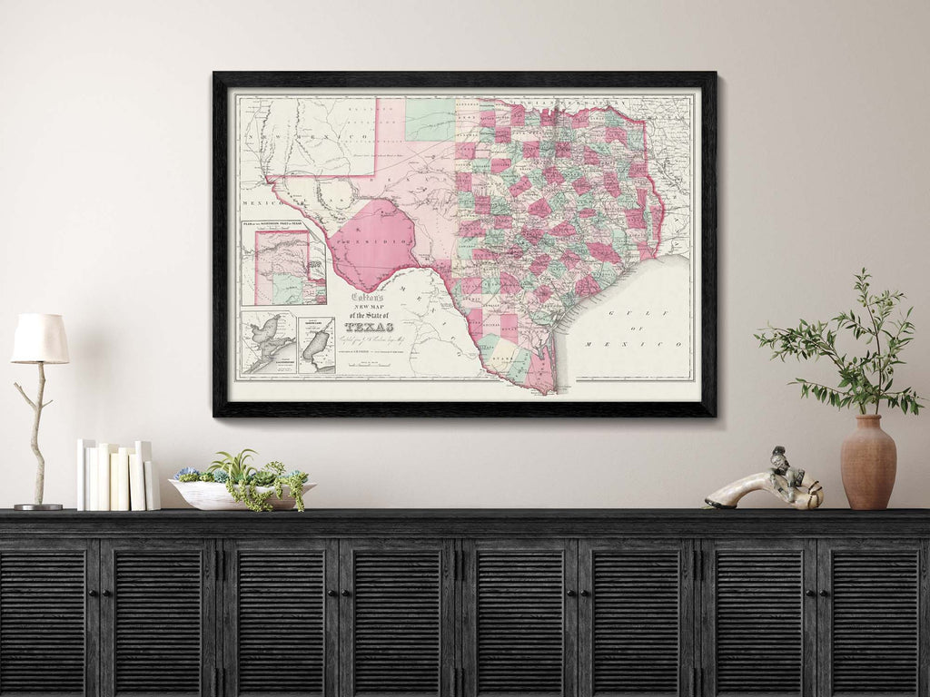 old texas maps for sale