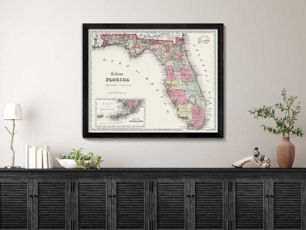 old state map of florida