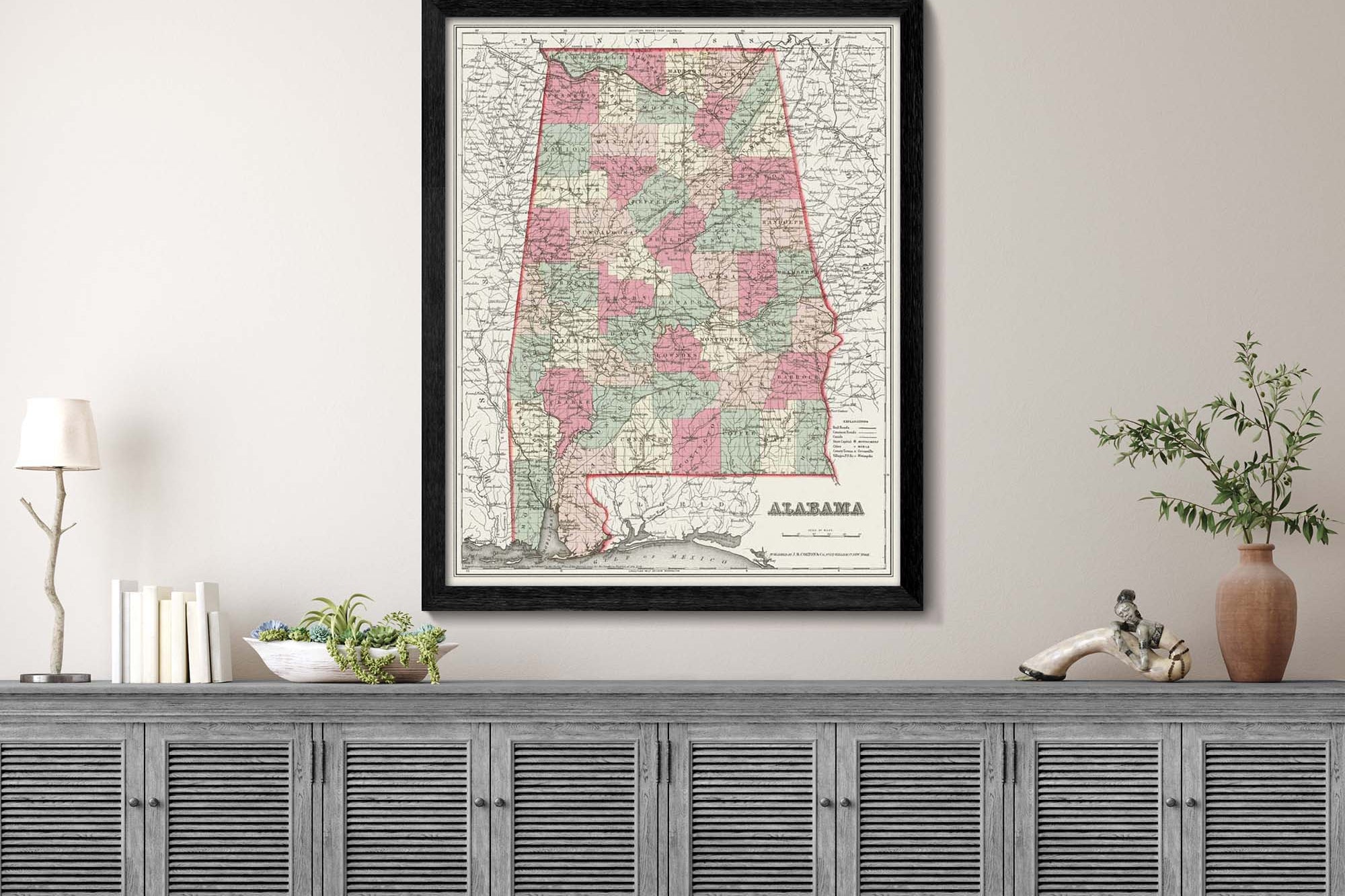 old maps of Mississippi state