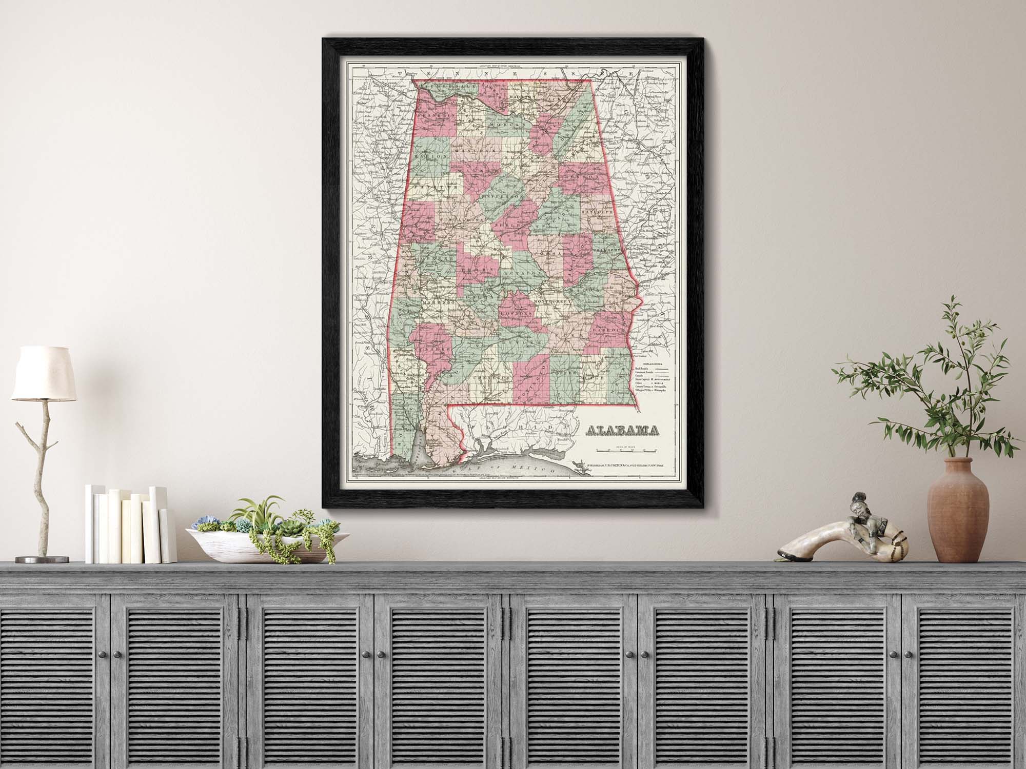 old maps of Mississippi state