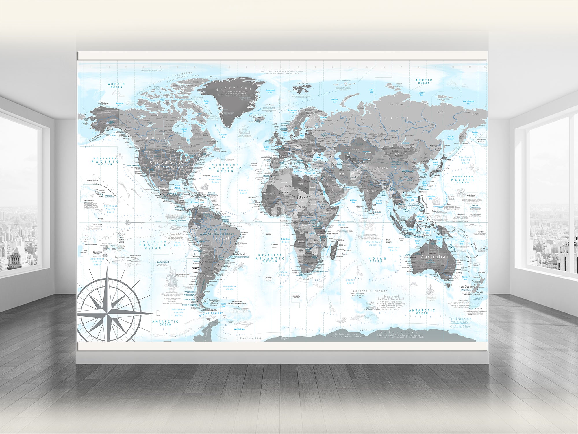 world map poster