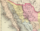 historical map of Mexico Baja Peninsula