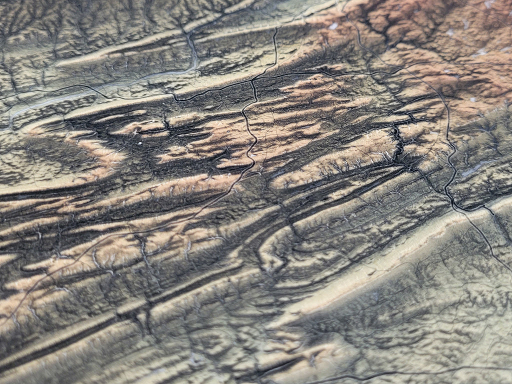 detail of the Appalachian bend