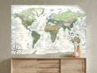 world map wall decor