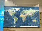 giant world map canvas