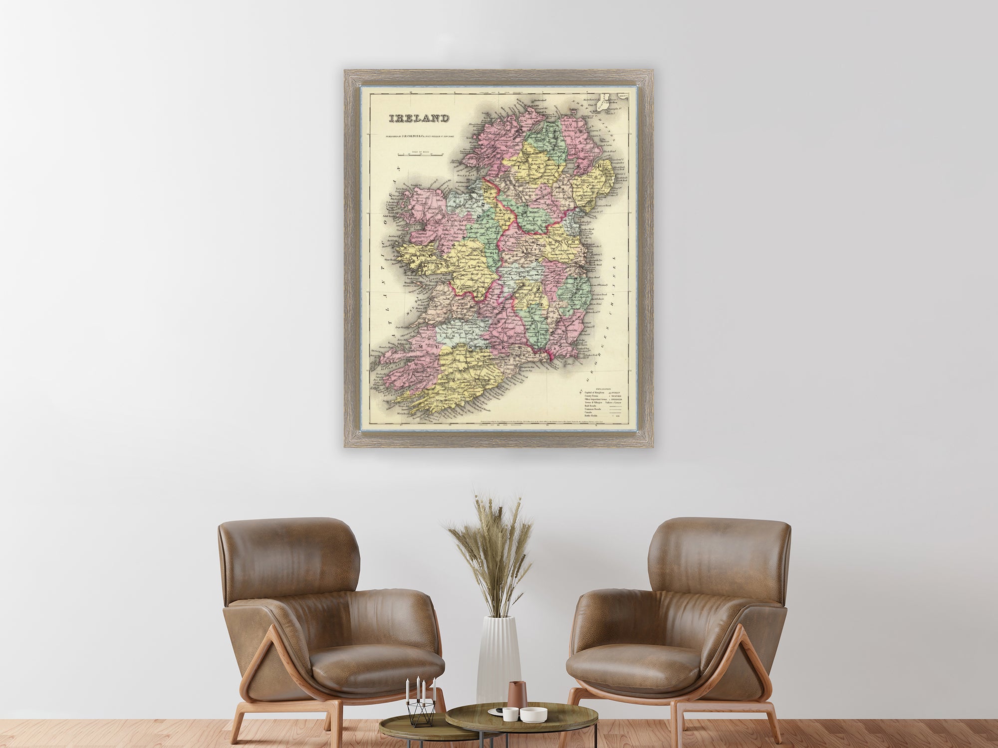 map of Ireland 1800s