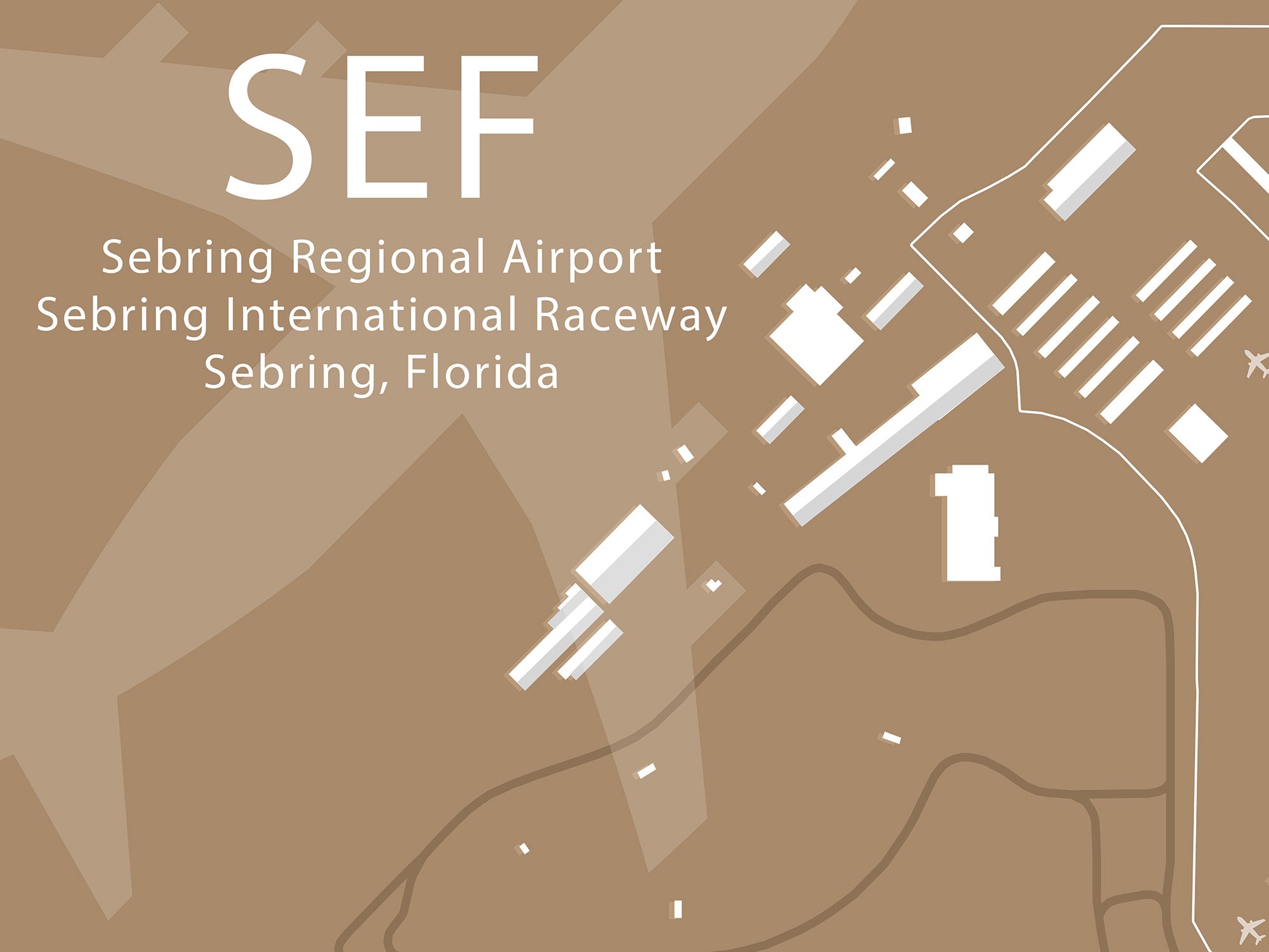 SEF - Sebring Airport Runway Map – GeoJango Maps