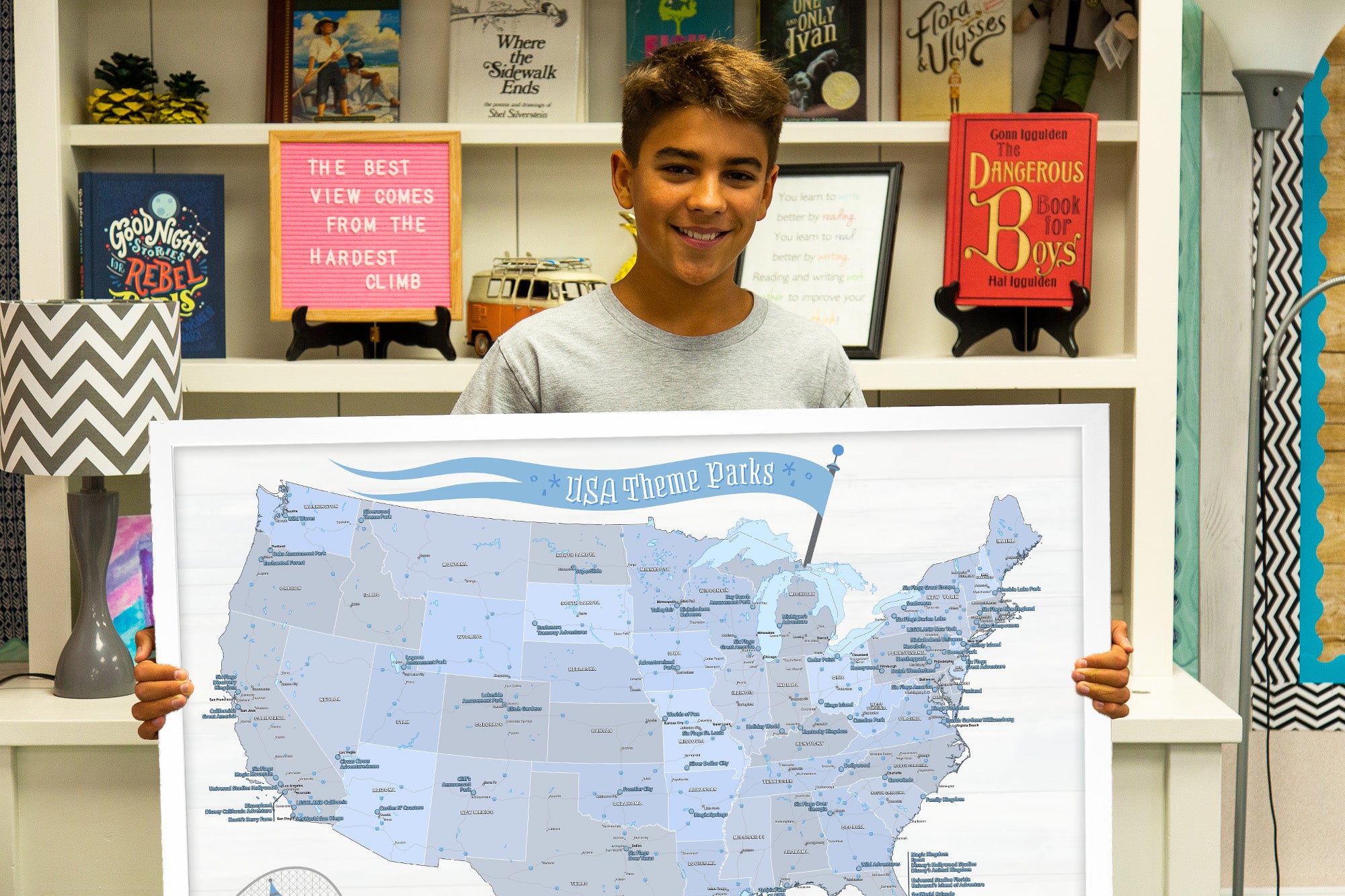 Theme Park in USA Map | Best Amusement Parks Map – GeoJango Maps