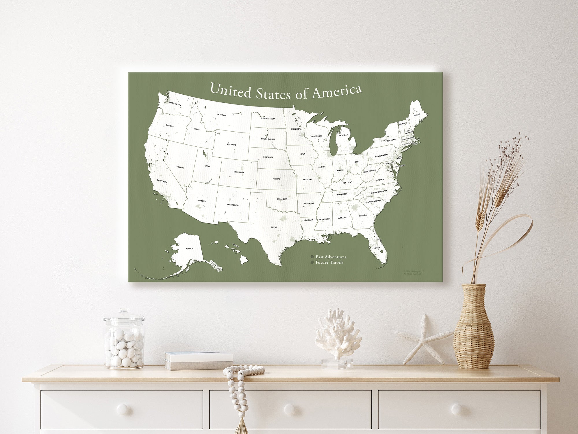 USA 50 states map