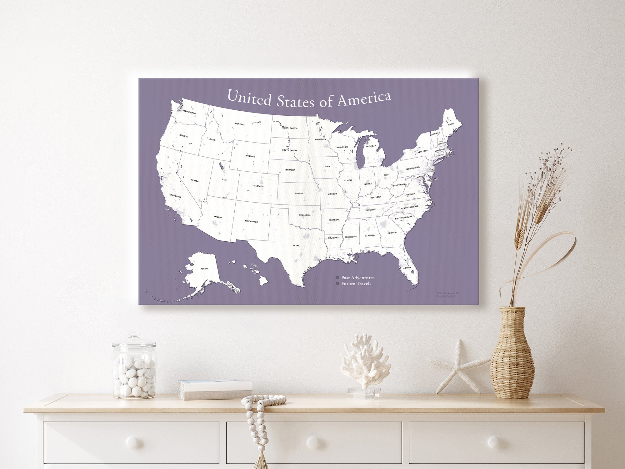 USA Travel Purple