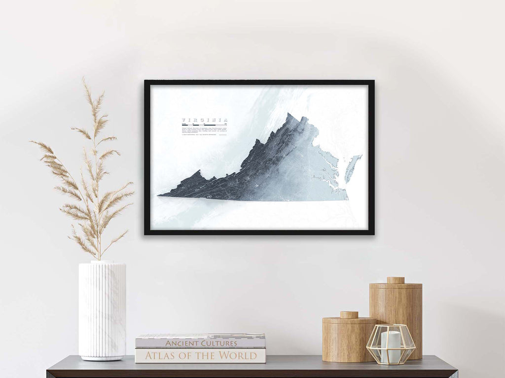 Virginia Geology map print