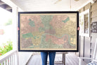 Large Map of London framed